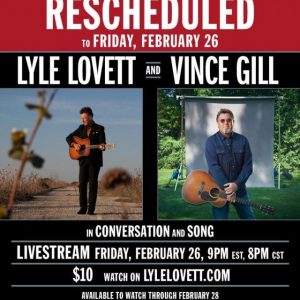 Lyle Lovett and Vince Gill